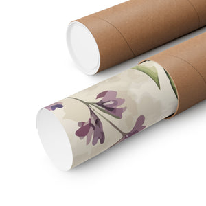 Folk Floral Pattern, French Inspired 01 - 18 in x 24 in Matte Poster