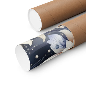 Nocturnal Bloom Pattern 003 - 18 in x 24 in Matte Poster