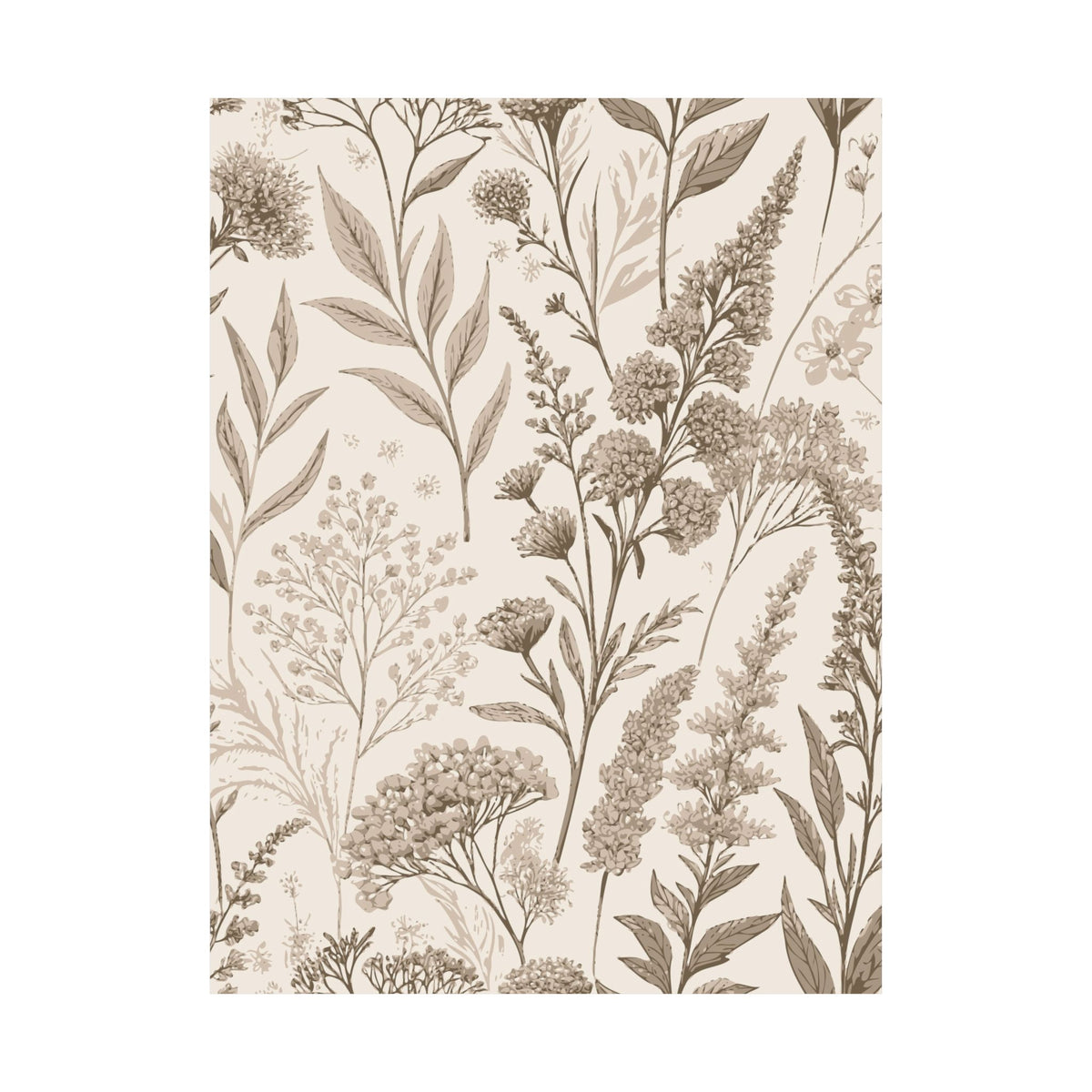 Wildflowers Pattern 119 - 18 in x 24 in Matte Poster