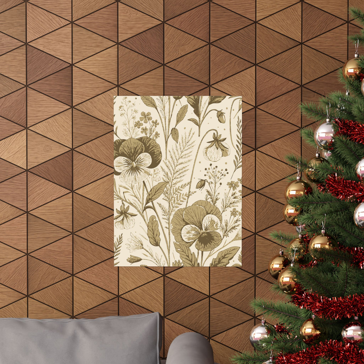 Wildflowers Pattern 009 - 18 in x 24 in Matte Poster