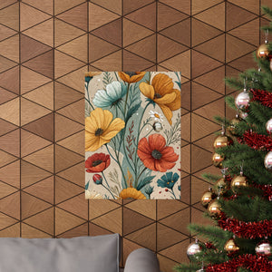 Wildflowers Pattern 032 - 18 in x 24 in Matte Poster