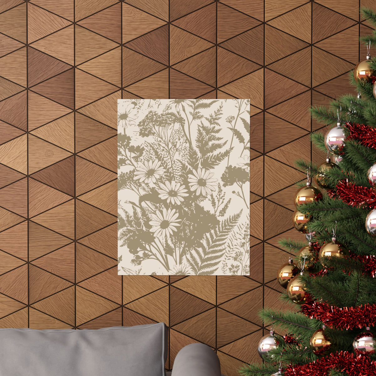 Wildflowers Pattern 154 - 18 in x 24 in Matte Poster