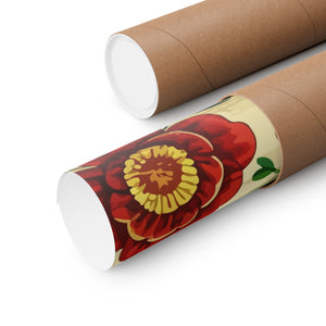 Folk Floral Pattern, Romanian Inspired 06 - 18 in x 24 in Matte Poster