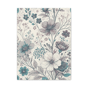 Wildflowers Pattern 164 - 18 in x 24 in Matte Canvas, Stretched, 1.25 in
