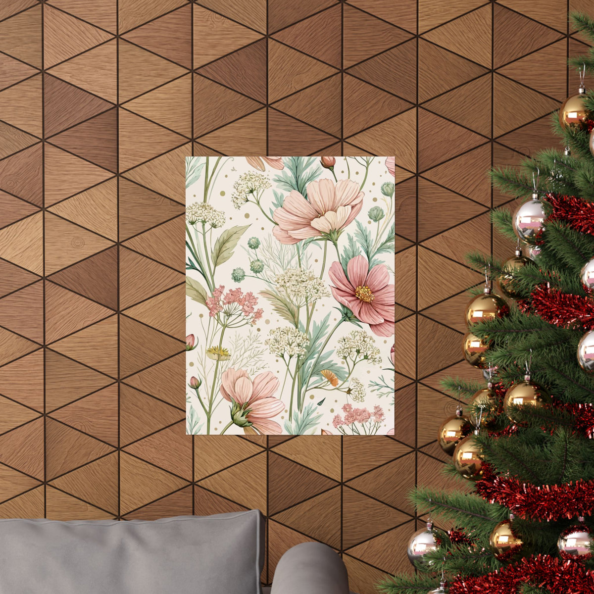 Wildflowers Pattern 151 - 18 in x 24 in Matte Poster