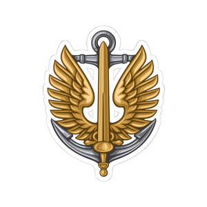 Ukrainian Marine Corps - 3" x 3" Kiss-Cut Sticker