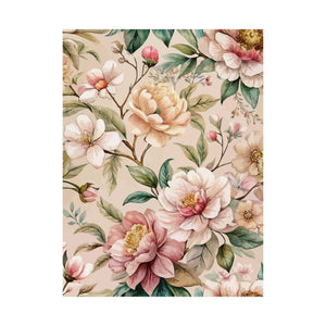 Folk Floral Pattern, Japanese Inspired 01 - 18 in x 24 in Matte Poster