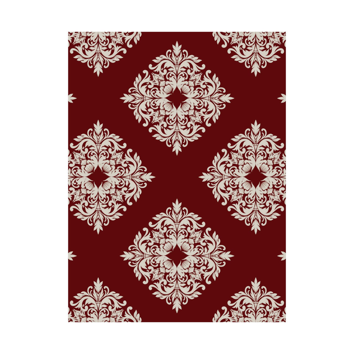 Damask Pattern 019 - 18 in x 24 in Matte Poster