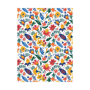 Mexican Floral Fiesta Pattern 021 - 18 in x 24 in Matte Poster
