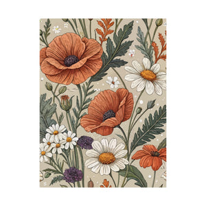 Wildflowers Pattern 022 - 18 in x 24 in Matte Poster