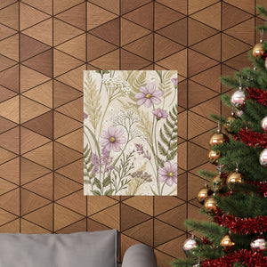 Wildflowers Pattern 090 - 18 in x 24 in Matte Poster