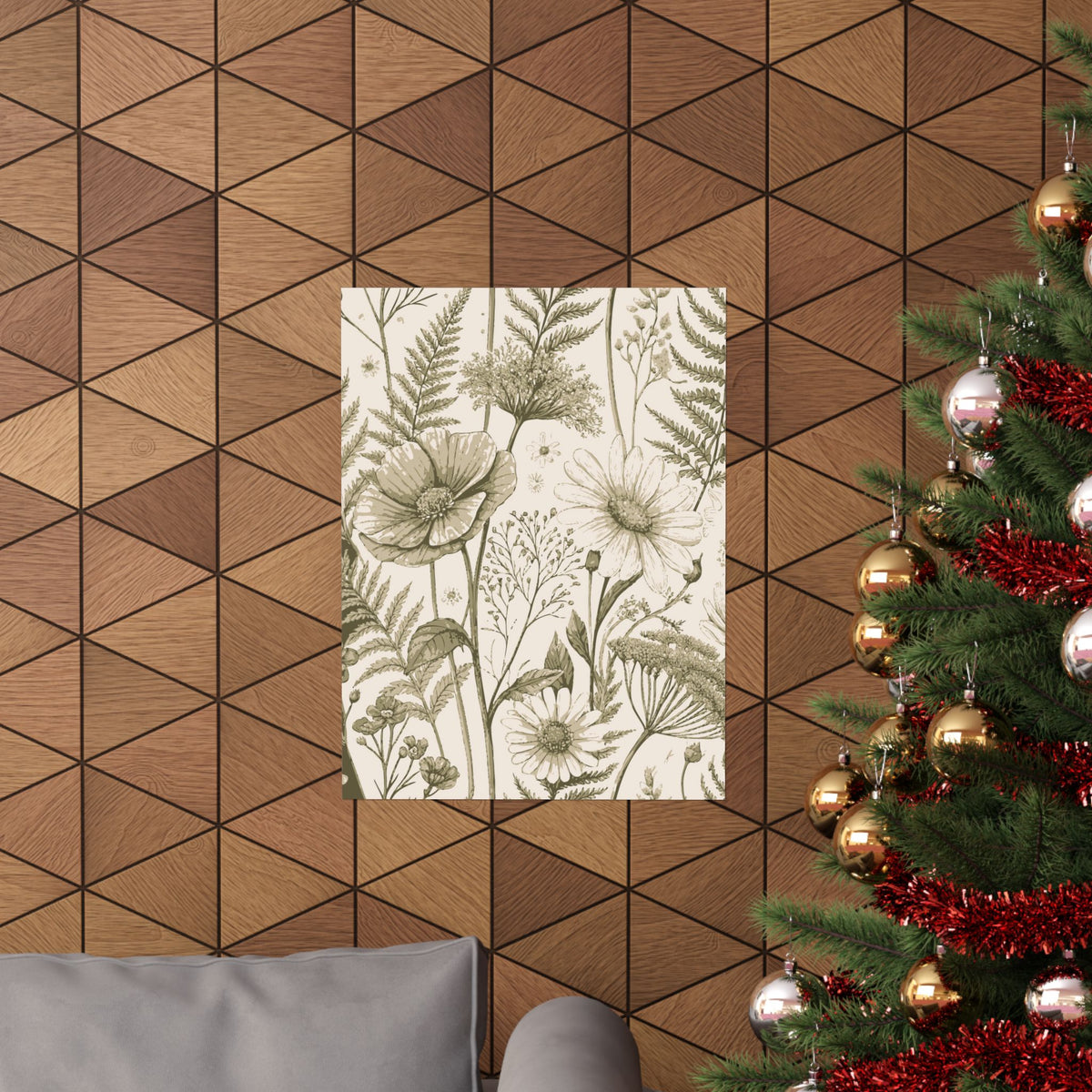 Wildflowers Pattern 150 - 18 in x 24 in Matte Poster