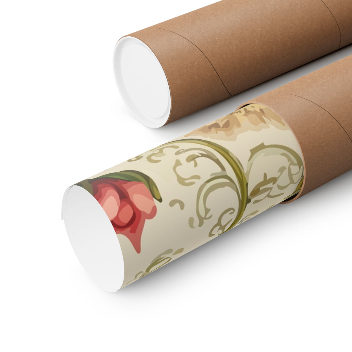 Folk Floral Pattern, Chinese Inspired 01 - 18 in x 24 in Matte Poster