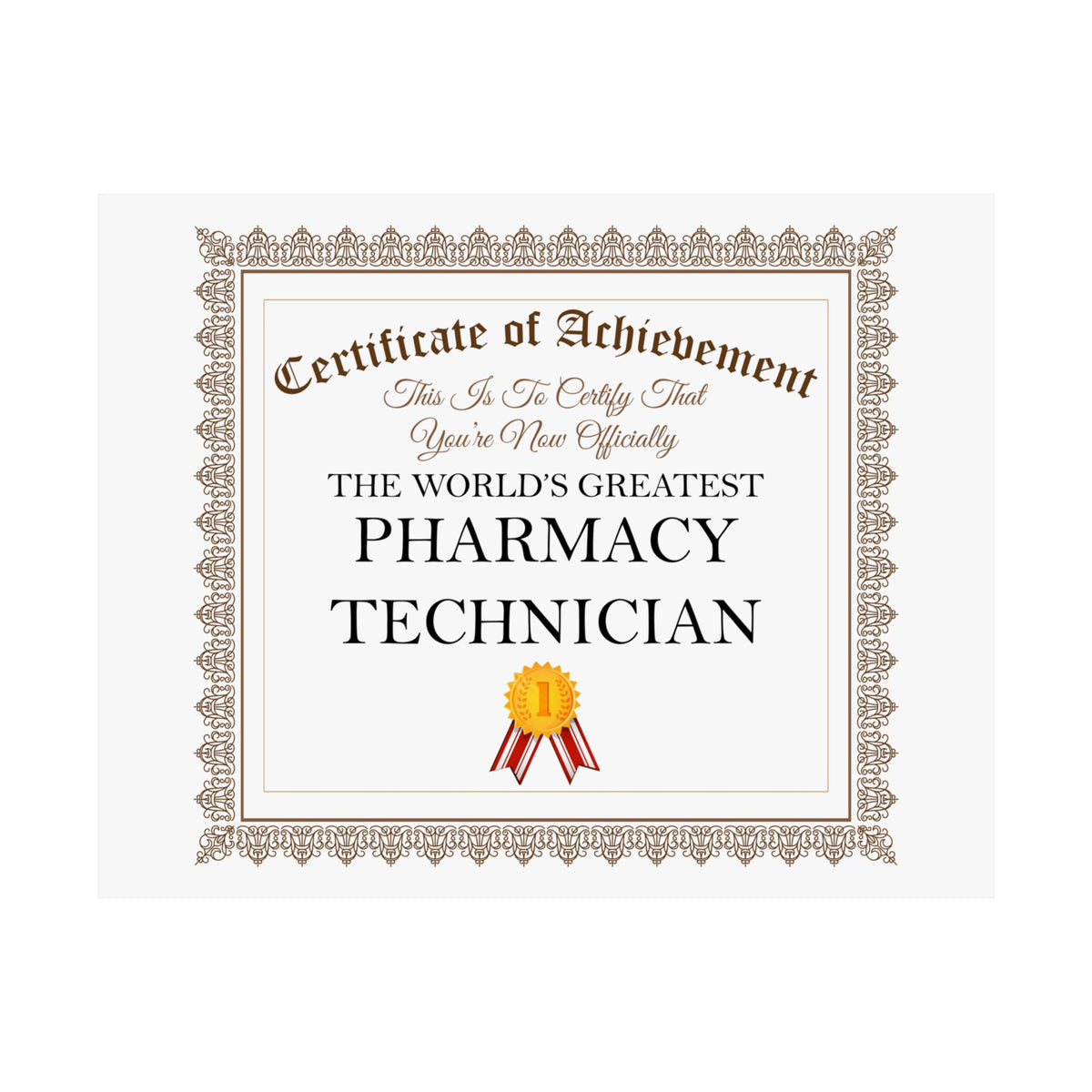 World's Greatest Pharmacy Technician - 14 in x 11 in Matte Poster