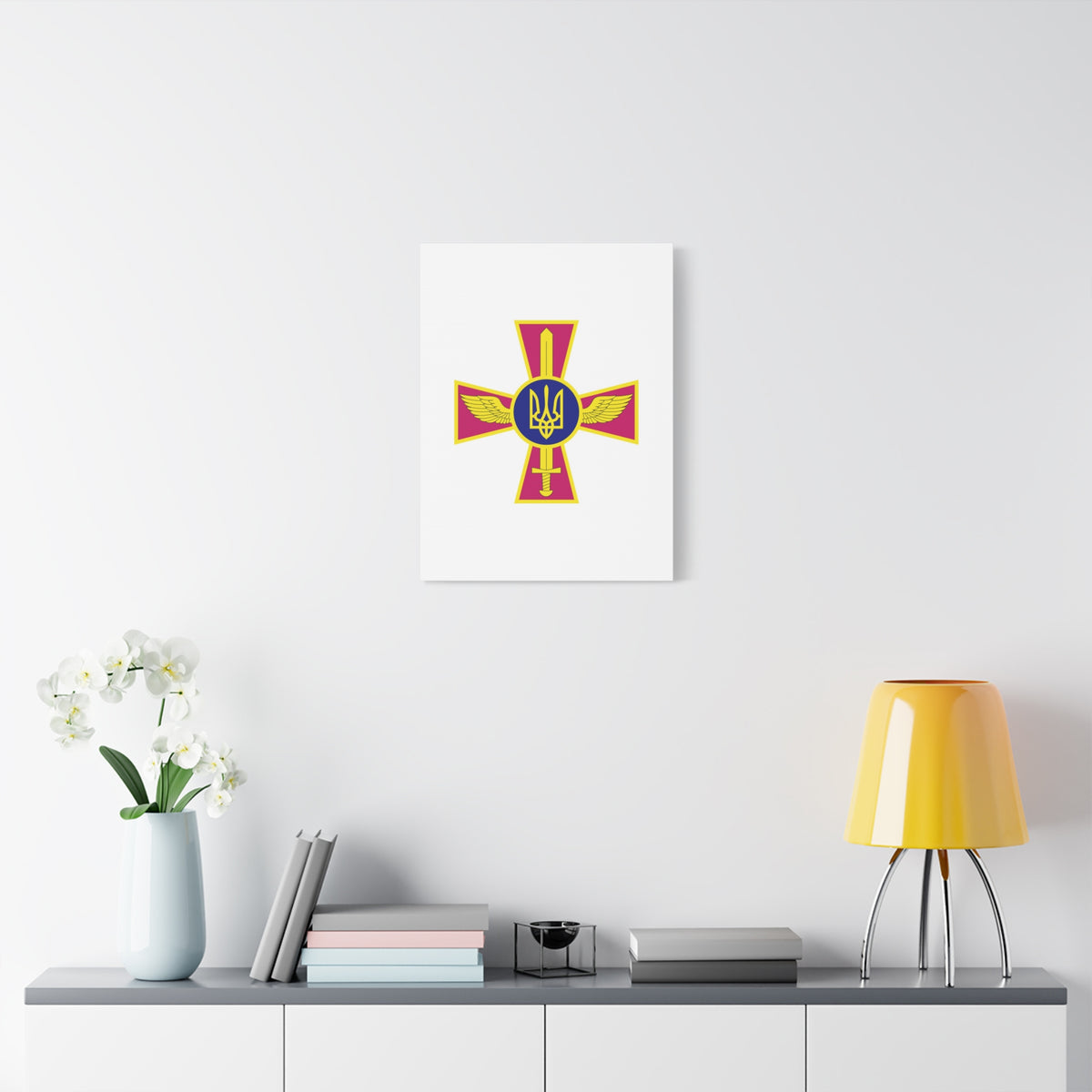 Ukrainian Air Force - 18 in x 24 in Matte Canvas, Stretched, 1.25 in