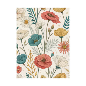 Wildflowers Pattern 066 - 18 in x 24 in Matte Poster
