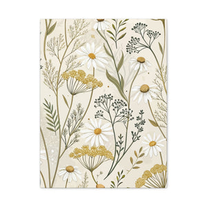 Wildflowers Pattern 058 - 18 in x 24 in Matte Canvas, Stretched, 1.25 in