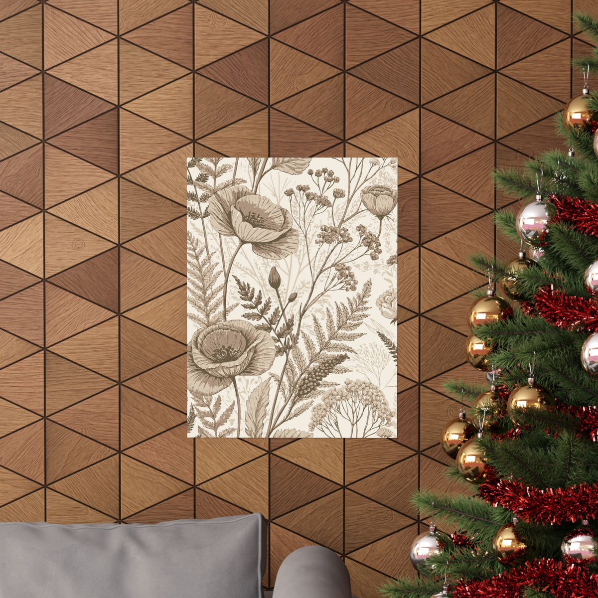 Wildflowers Pattern 156 - 18 in x 24 in Matte Poster