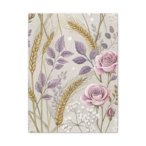Wildflowers Pattern 049 - 18 in x 24 in Matte Canvas, Stretched, 1.25 in