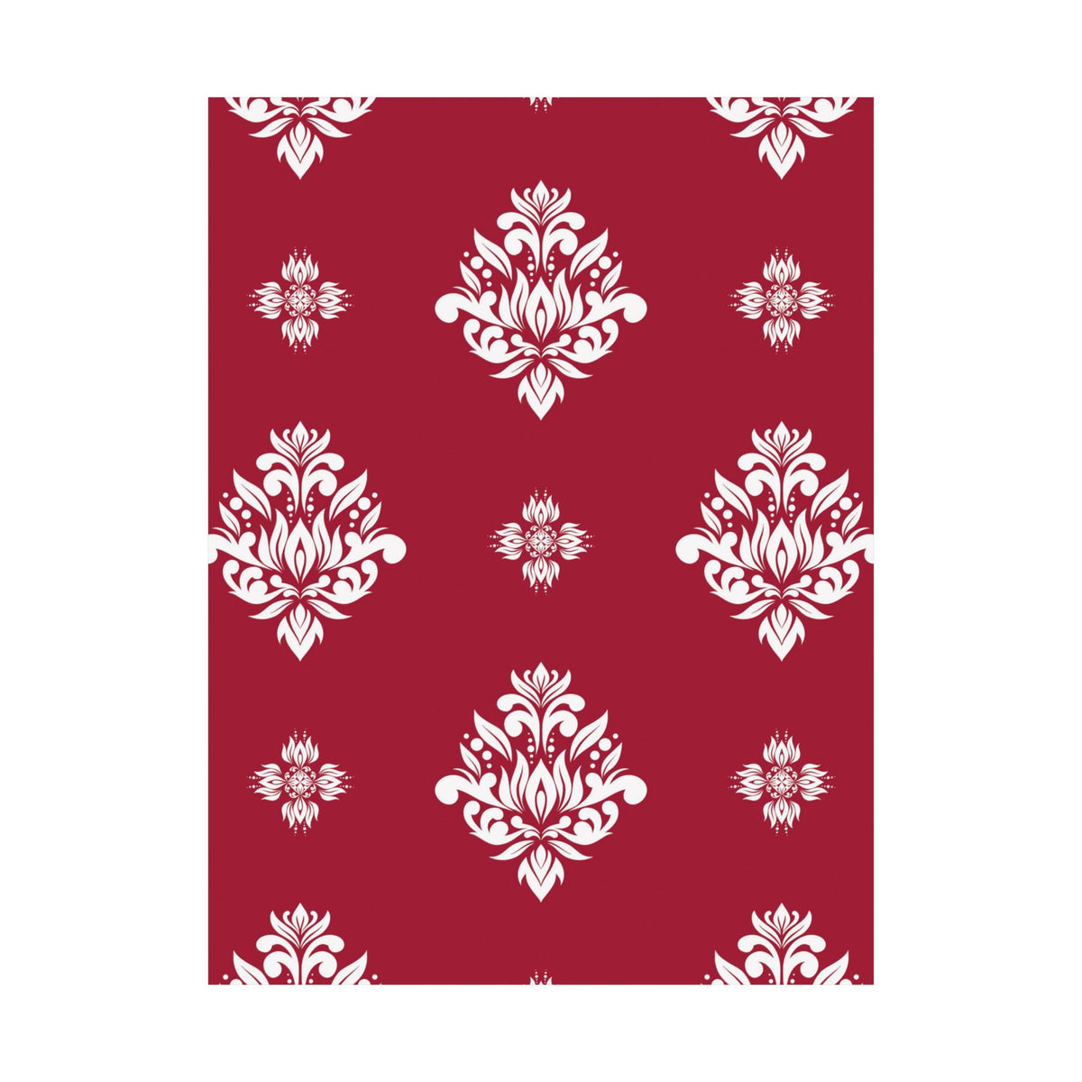 Damask Pattern 004 - 18 in x 24 in Matte Poster
