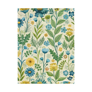 Folk Floral Pattern, Baltic Inspired 01 - 18 in x 24 in Matte Poster