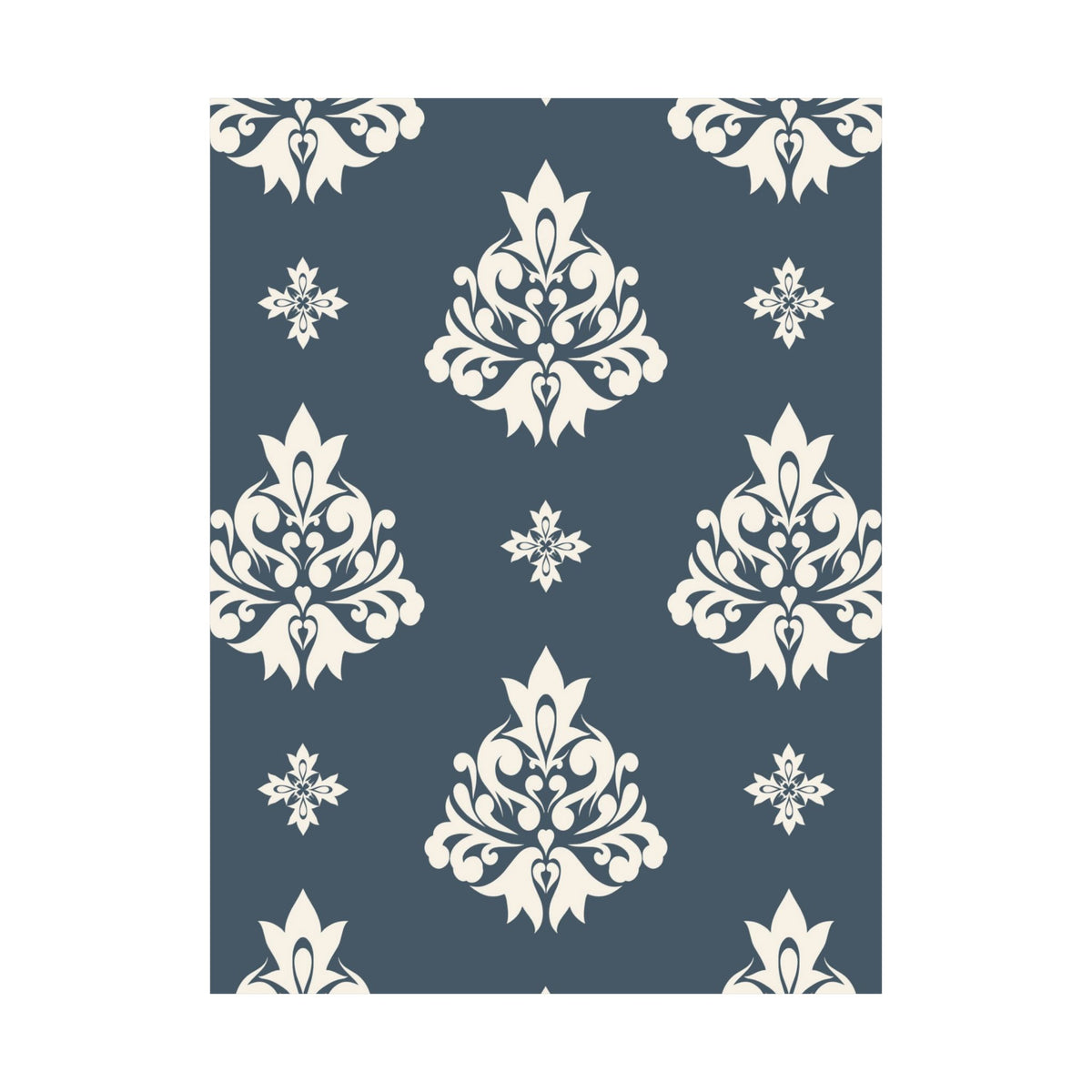 Damask Pattern 035 - 18 in x 24 in Matte Poster