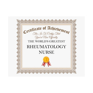 World's Greatest Rheumatology Nurse - 14 in x 11 in Matte Poster