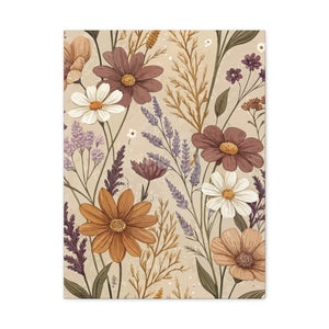 Wildflowers Pattern 075 - 18 in x 24 in Matte Canvas, Stretched, 1.25 in