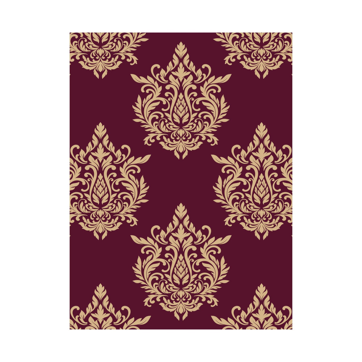 Damask Pattern 013 - 18 in x 24 in Matte Poster