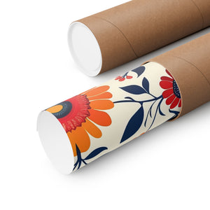 Mexican Floral Fiesta Pattern 040 - 18 in x 24 in Matte Poster