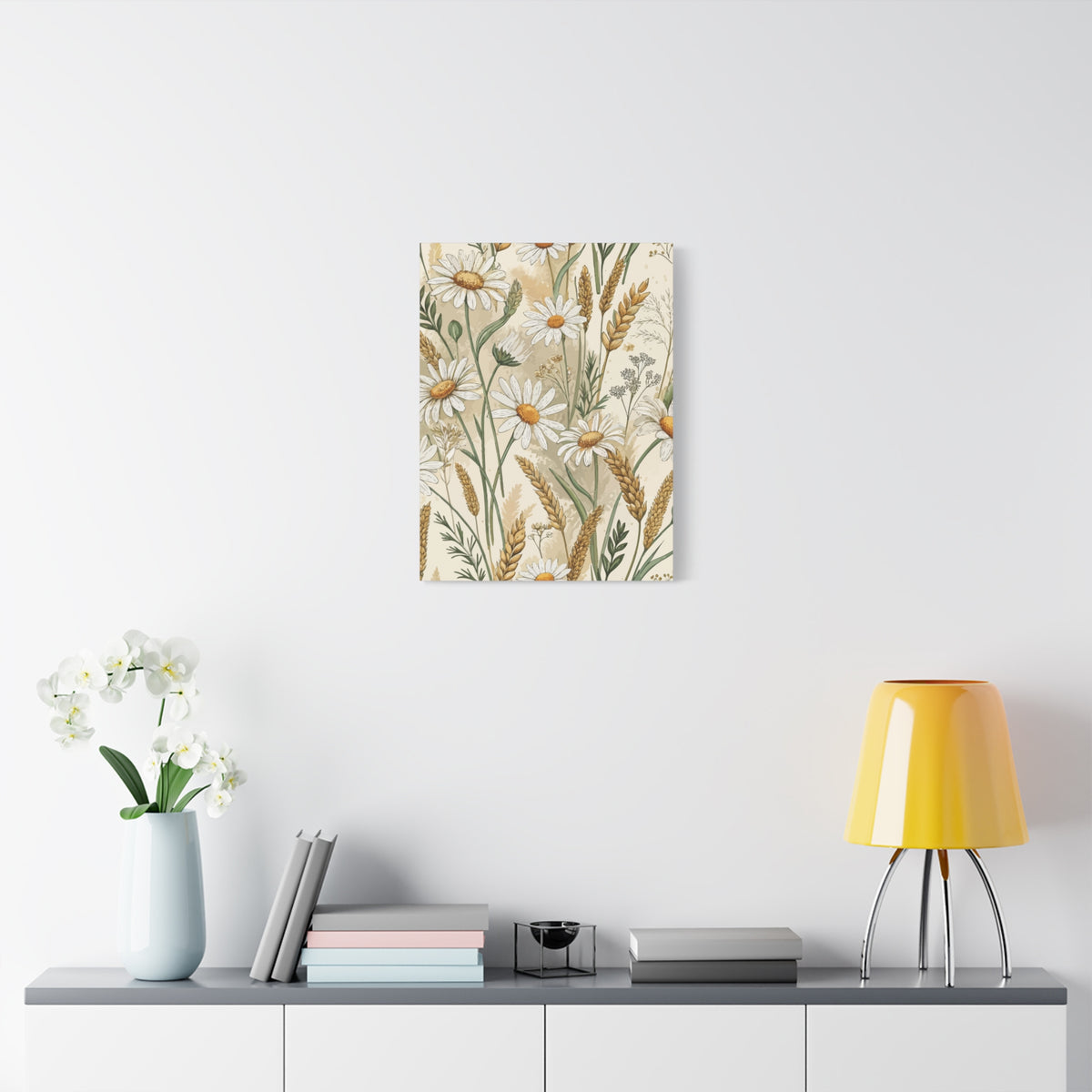 Wildflowers Pattern 131 - 18 in x 24 in Matte Canvas, Stretched, 1.25 in