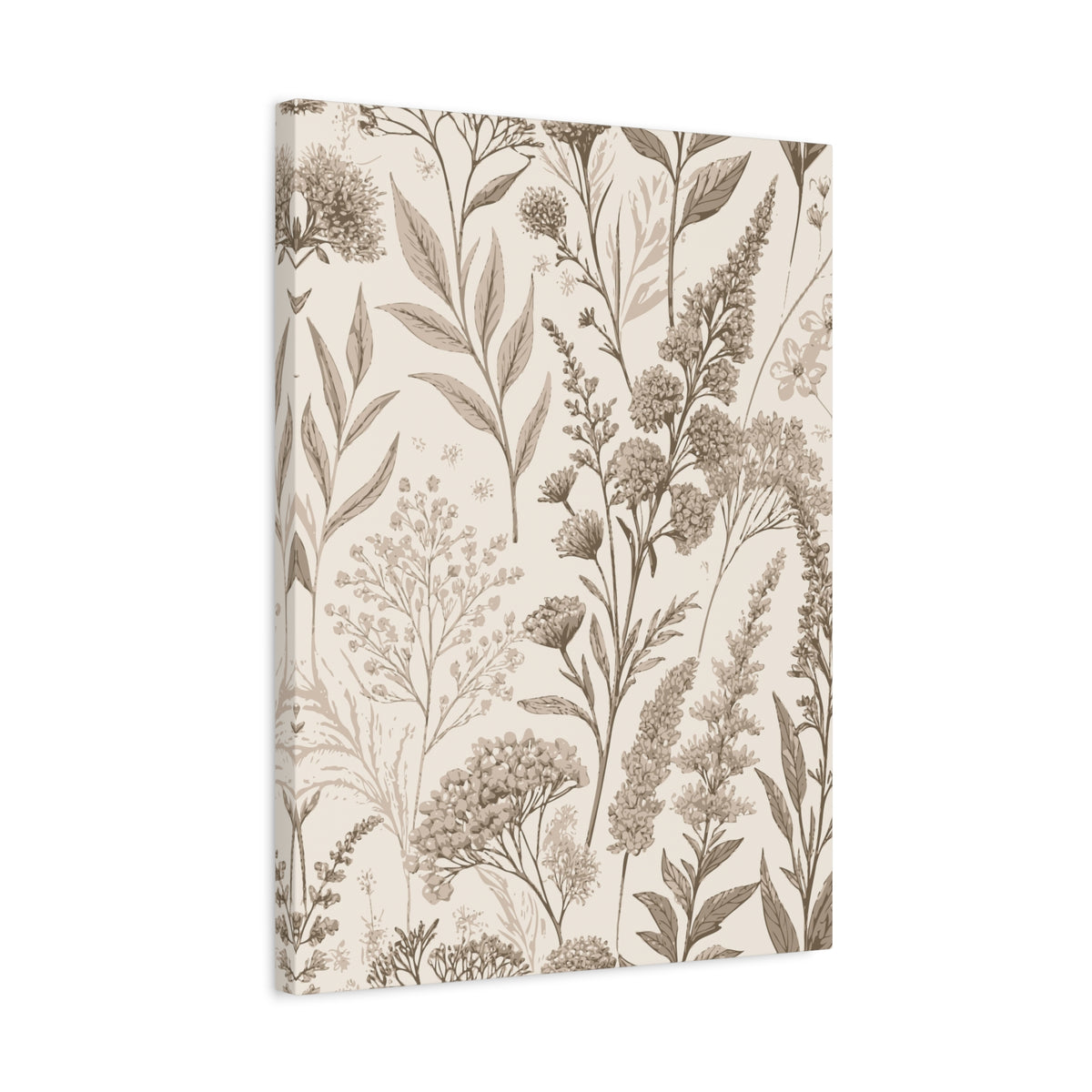 Wildflowers Pattern 119 - 18 in x 24 in Matte Canvas, Stretched, 1.25 in