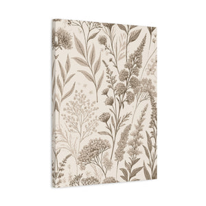 Wildflowers Pattern 119 - 18 in x 24 in Matte Canvas, Stretched, 1.25 in