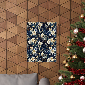 Nocturnal Bloom Pattern 006 - 18 in x 24 in Matte Poster