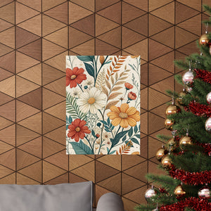 Wildflowers Pattern 069 - 18 in x 24 in Matte Poster