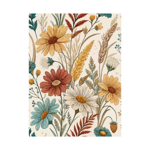 Wildflowers Pattern 004 - 18 in x 24 in Matte Poster