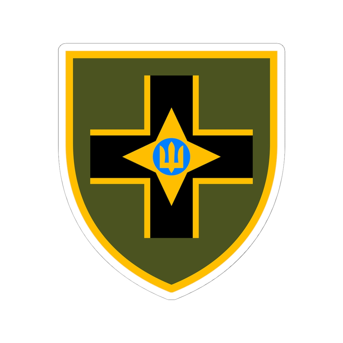 28th Mechanized Brigade (Ukraine) - 3" x 3" Kiss-Cut Sticker