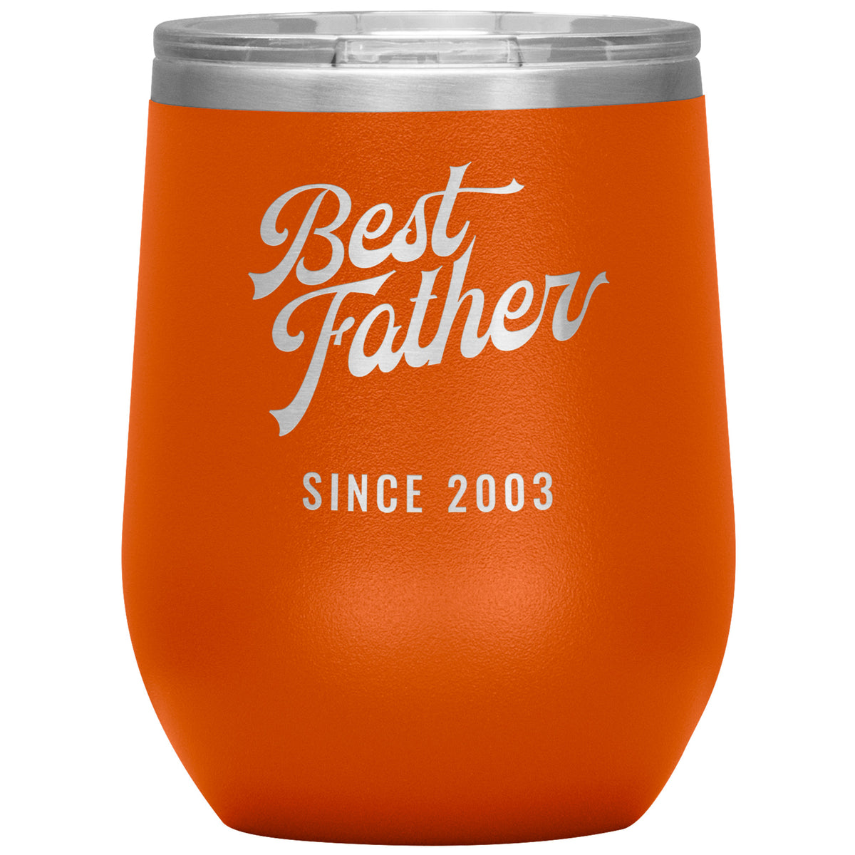 Best Father Since 2003 - 12oz Insulated Wine Tumbler