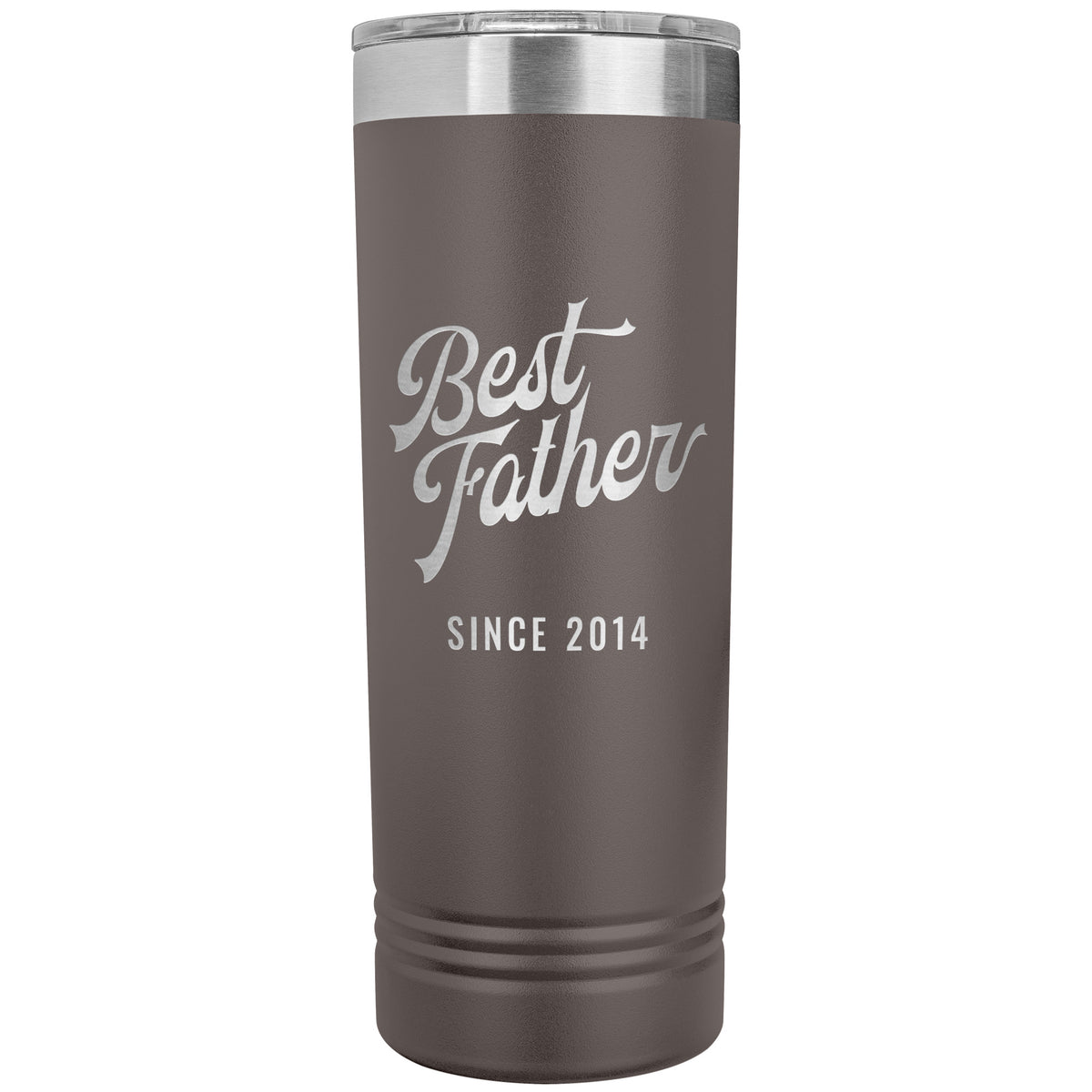 Best Father Since 2014 - 22oz Insulated Skinny Tumbler