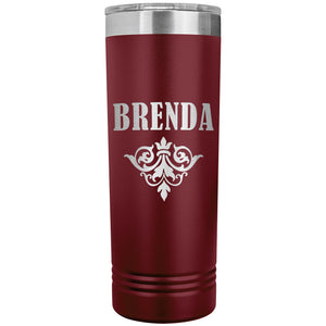 Brenda v01 - 22oz Insulated Skinny Tumbler