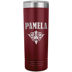 Pamela v01 - 22oz Insulated Skinny Tumbler