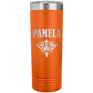 Pamela v01 - 22oz Insulated Skinny Tumbler