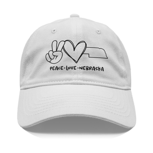 Peace_Love_Nebraska_-_White_Cotton_Hat_Front_White_Mockup.png