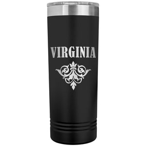 Virginia v01 - 22oz Insulated Skinny Tumbler