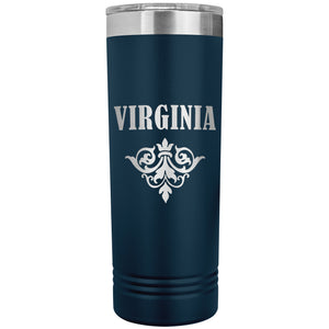 Virginia v01 - 22oz Insulated Skinny Tumbler