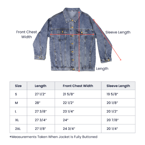 Tryzub (Yellow) - Oversized Women's DTG Denim Jacket