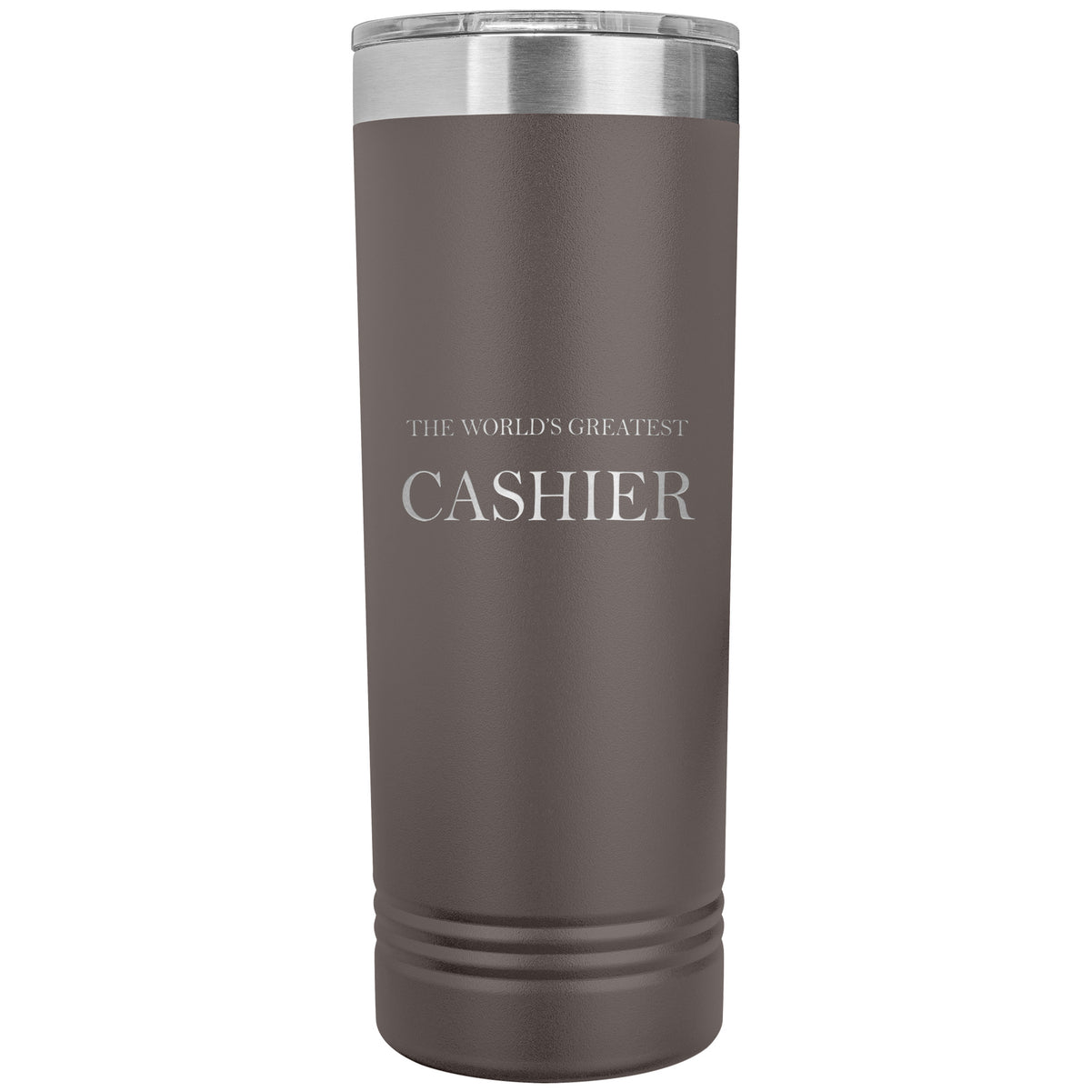World's Greatest Cashier v2 - 22oz Insulated Skinny Tumbler