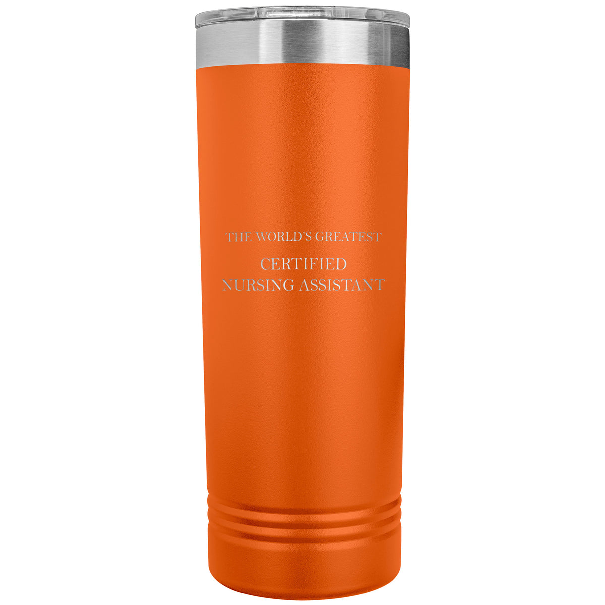 World's Greatest Certified Nursing Assistant v2 - 22oz Insulated Skinny Tumbler