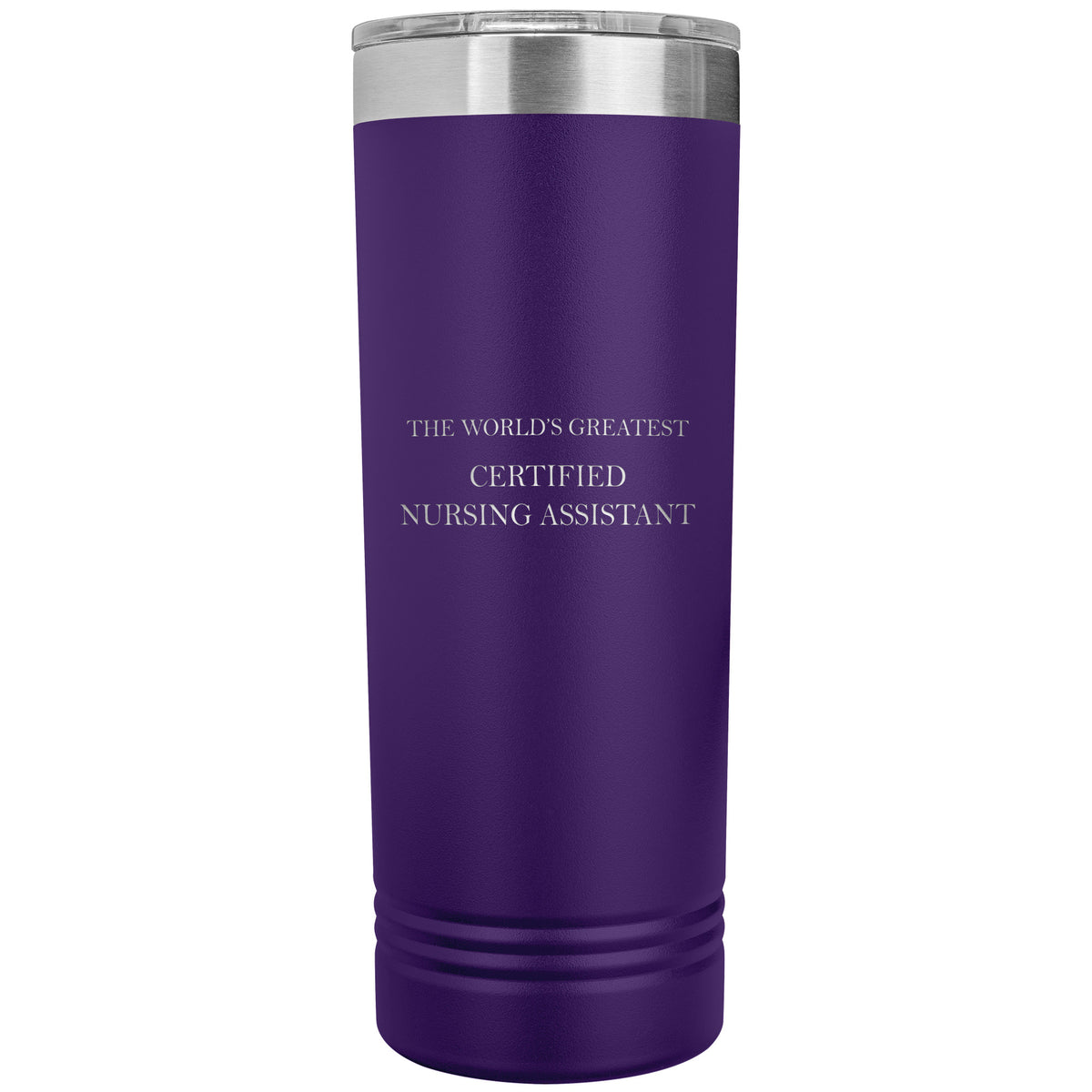 World's Greatest Certified Nursing Assistant v2 - 22oz Insulated Skinny Tumbler