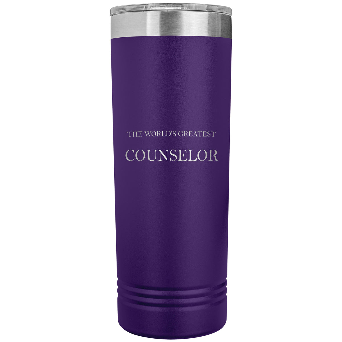 World's Greatest Counselor v2 - 22oz Insulated Skinny Tumbler
